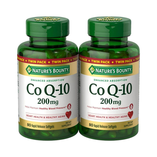 Nature's Bounty Co Q-10 200 mg, 80 Tablets - Set of 2