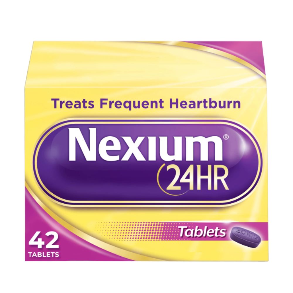 Nexium 24HR Acid Reducer Heartburn Relief Tablets With Esomeprazole Magnesium - 42 Ct