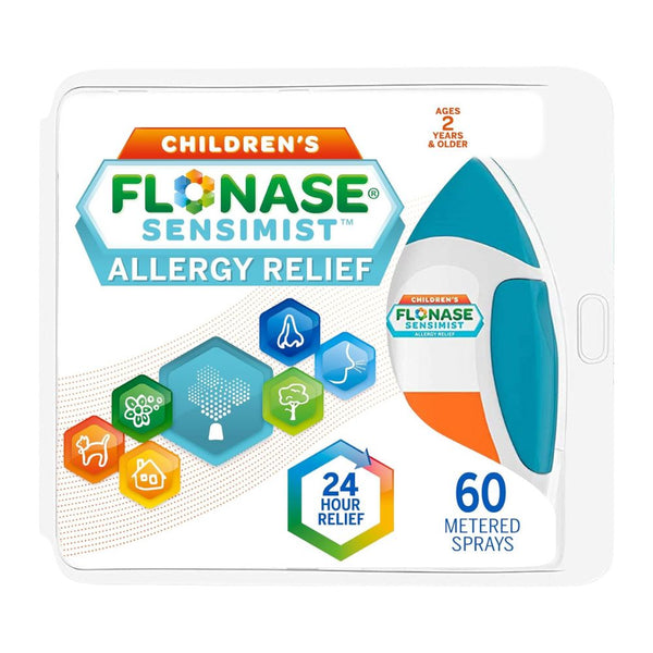 Flonase Children's Sensimist 24hr Allergy Relief Nasal Spray, Gentle Mist, Scent-Free, 60 sprays