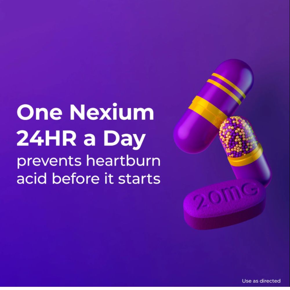 Nexium 24HR Acid Reducer Heartburn Relief Capsules With Esomeprazole Magnesium - 42 Count