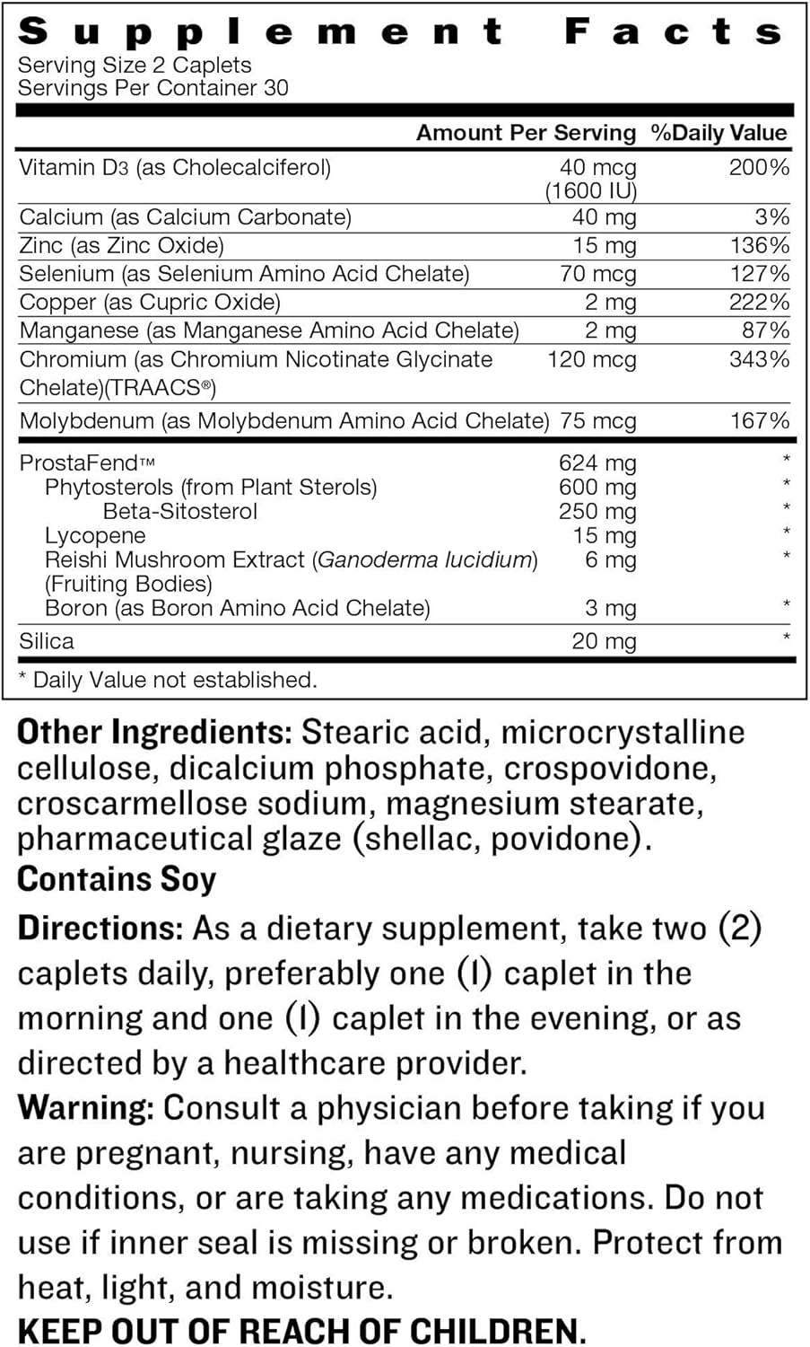 Super Beta Prostate Advanced Supplement for Men - 60 Caplets