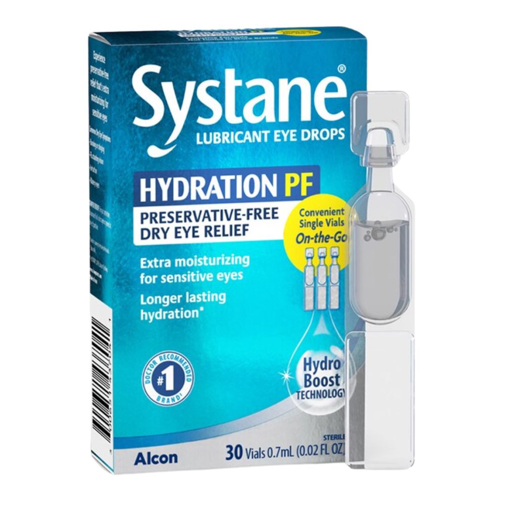 Systane - Hydration Preservative Free Lubricating Eye Drops Vials, 30 CT