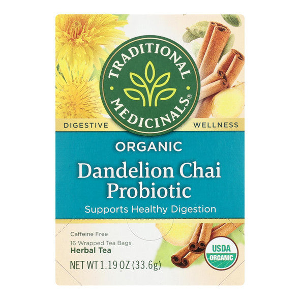 Traditional Medicinals - Probtc Tea Dandeln Ch - Case of 6 - 16 BAG