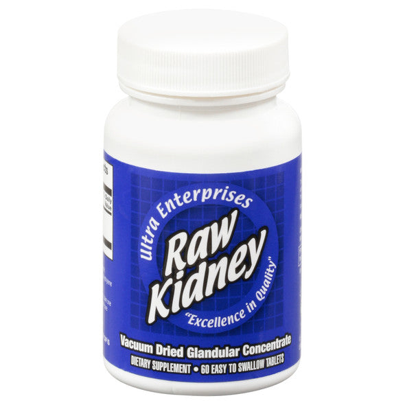 Ultra Glandulars Raw Kidney - 200 mg - 60 Tablets