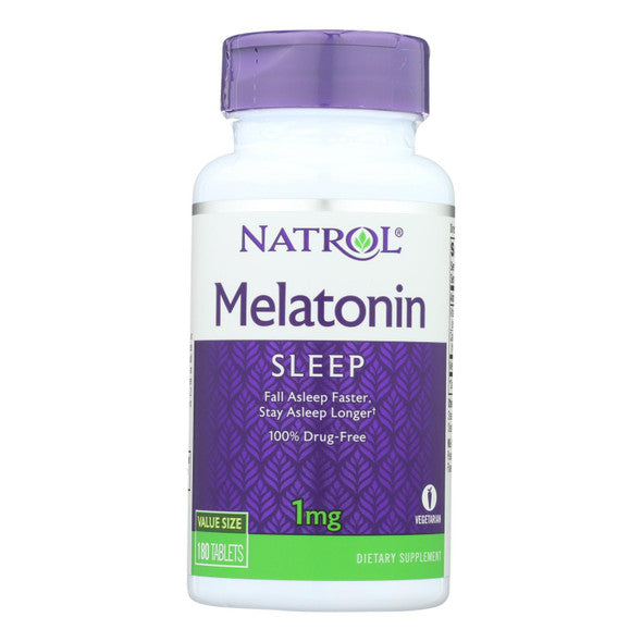 Natrol - Melatonin - 1 mg - 180 Tablets