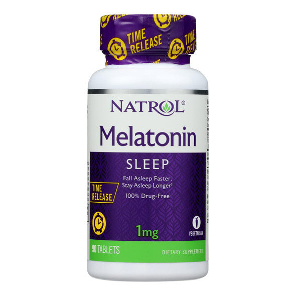 Natrol - Melatonin - Time Release - 1 mg - 90 Tablets