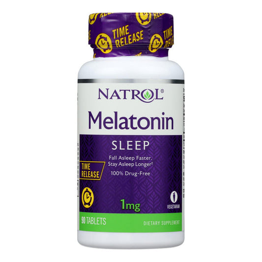 Natrol - Melatonin - Time Release - 1 mg - 90 Tablets