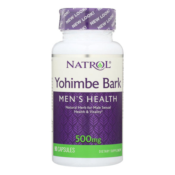 Natrol - Yohimbe Bark Supplement - 500 mg - 90 Caps