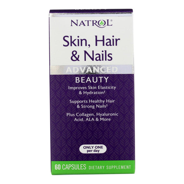 Natrol - Hair Skin and Nails with Lutein- Supplement - 60 Capsules