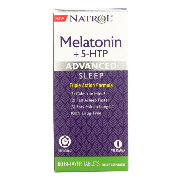 Natrol - Melatonin - Advance +5 Htp - 1 ct - 60 tab