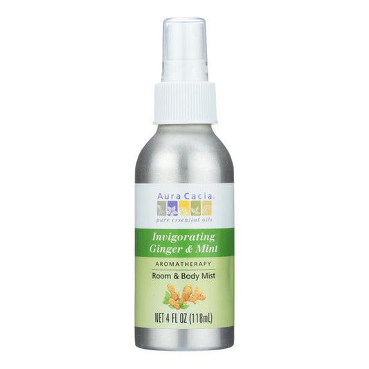 Aura Cacia - Aromatherapy Mist Ginger Mint - 4 fl oz