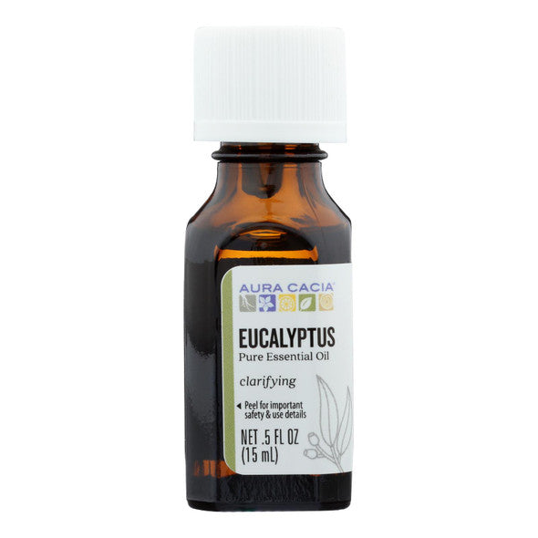 Aura Cacia - Pure Essential Oil Eucalyptus - 0.5 fl oz