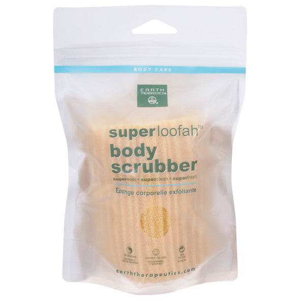 Earth Therapeutics Loofah - Super - Body Scrubber - Green - 1 Count