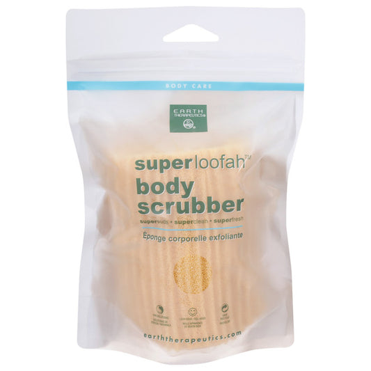 Earth Therapeutics Loofah - Super - Body Scrubber - Green - 1 Count