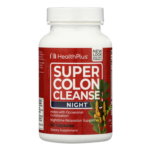 Health Plus - Super Colon Cleanse Night Formula - 90 Capsules