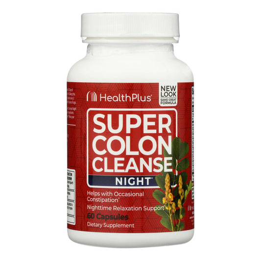 Health Plus - Super Colon Cleanse Night Formula - 90 Capsules