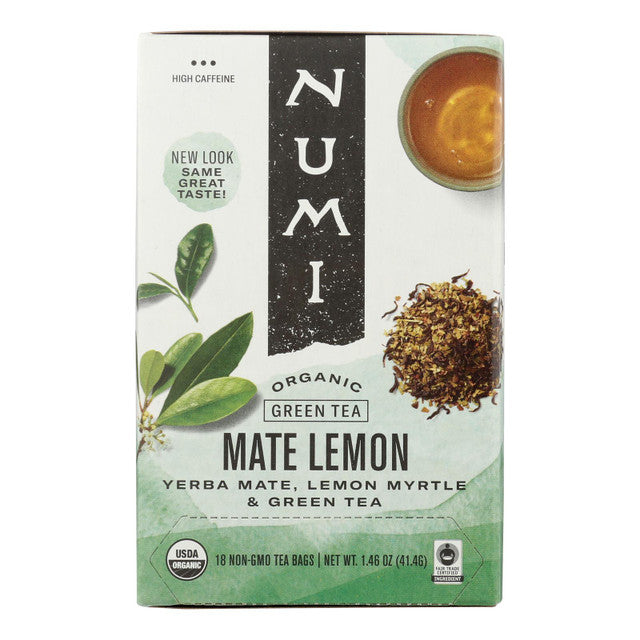 Numi Tea Mate Lemon Rainforest Green Tea - 18 Bags