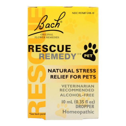 Bach Flower Remedies Rescue Remedy Stress Relief For Pets - 10 ml