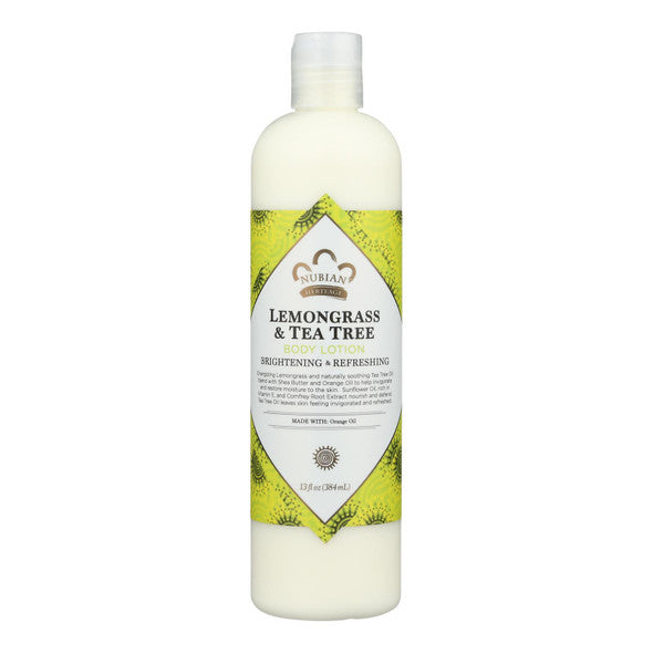 Nubian Heritage Lotion - Lemongrass and Tea Tree - 13 oz