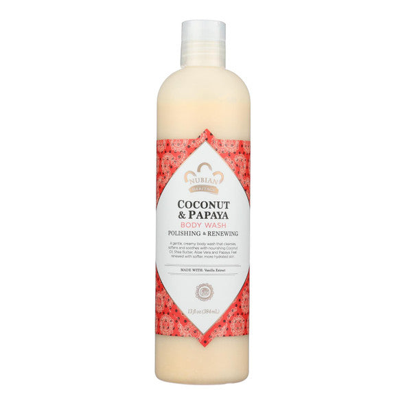 Nubian Heritage Body Wash Coconut And Papaya - 13 fl oz