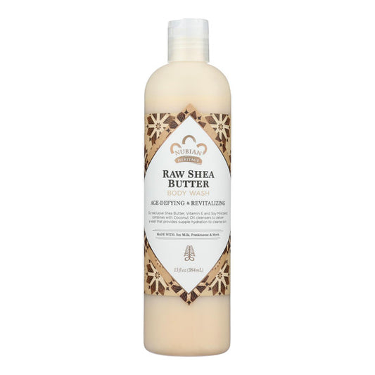 Nubian Heritage Body Wash - Raw Shea Butter - 13 fl oz