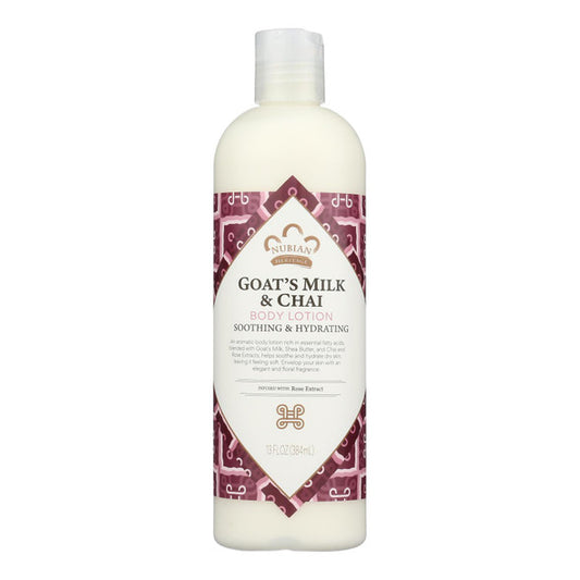 Nubian Heritage Lotion - Goats Milk and Chai - 13 fl oz