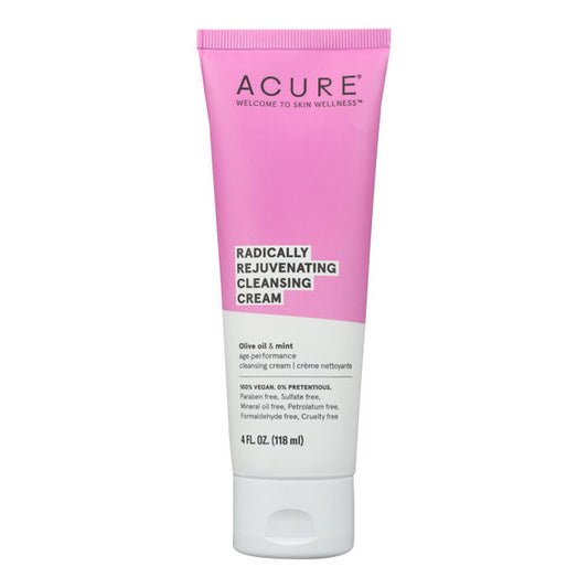 Acure - Facial Cleansing Creme - Argan Oil and Mint - 4 FL oz.