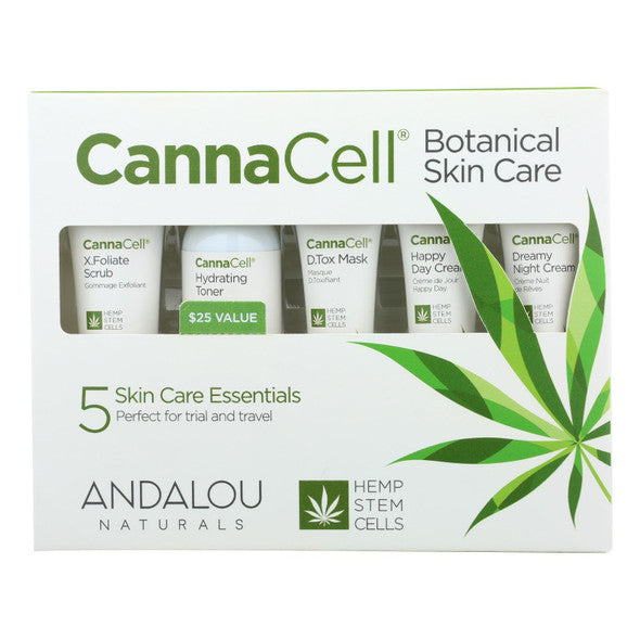 Andalou Naturals - CannaCell Botanical Skin Care Kit - 5 Count