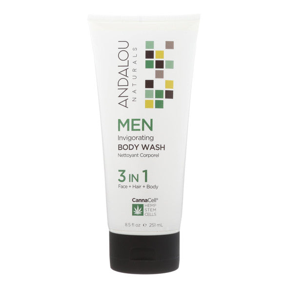 Andalou Naturals - Body Wash - Men's Invigorating - 8.5 fl oz.