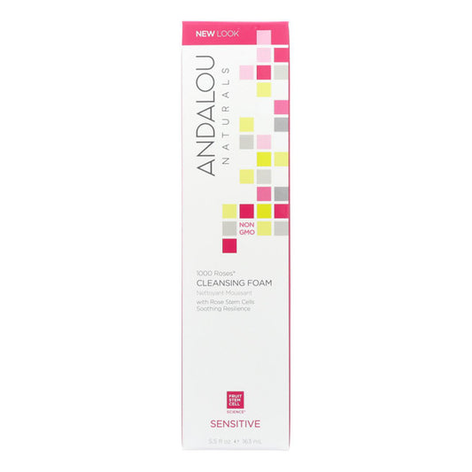 Andalou Naturals Cleansing Foam - 1000 Roses - 5.5 oz