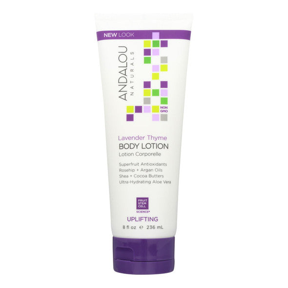 Andalou Naturals Body Lotion - Lavender Thyme Refreshing - 8 fl oz