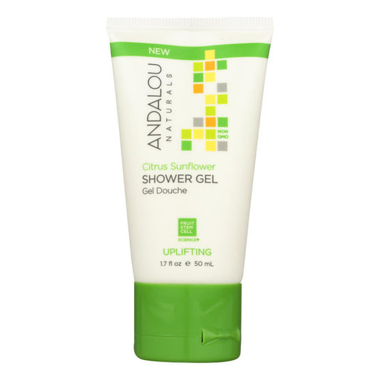 Andalou Naturals Shower Gel Citrus Sunflower - Case of 6 - 1.7 fl oz.