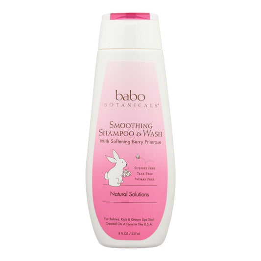 Babo Botanicals - Smooth Detangling Shampoo - Berry Primrose - 8 fl oz