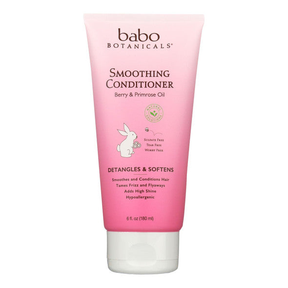 Babo Botanicals - Detangling Conditioner - Instantly Smooth Berry Primrose - 6 oz