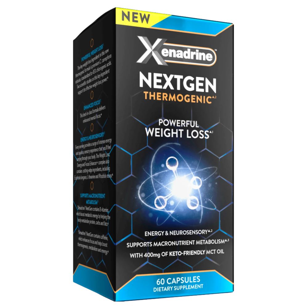 Xenadrine NextGen Supplements with MCT Oil, Increased Energy & Supports Metabolism, 60 Pills