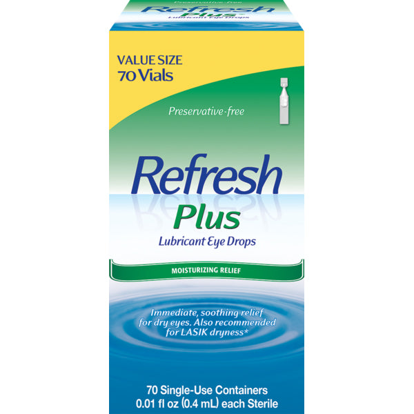 Refresh Plus - Lubricant Eye Drops, 70CT