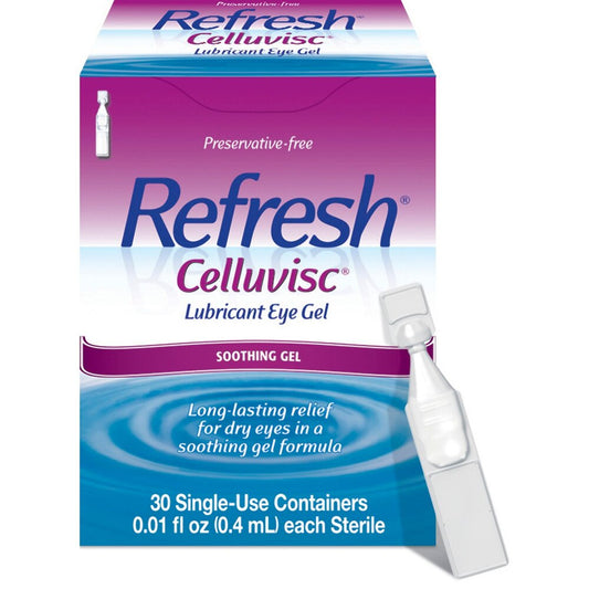 Refresh - Celluvisc Lubricant Eye Gel Drops, 30 ct