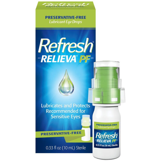 Refresh - Relieva Preservative Free Lubricant Eye Drops, 0.33 FL OZ