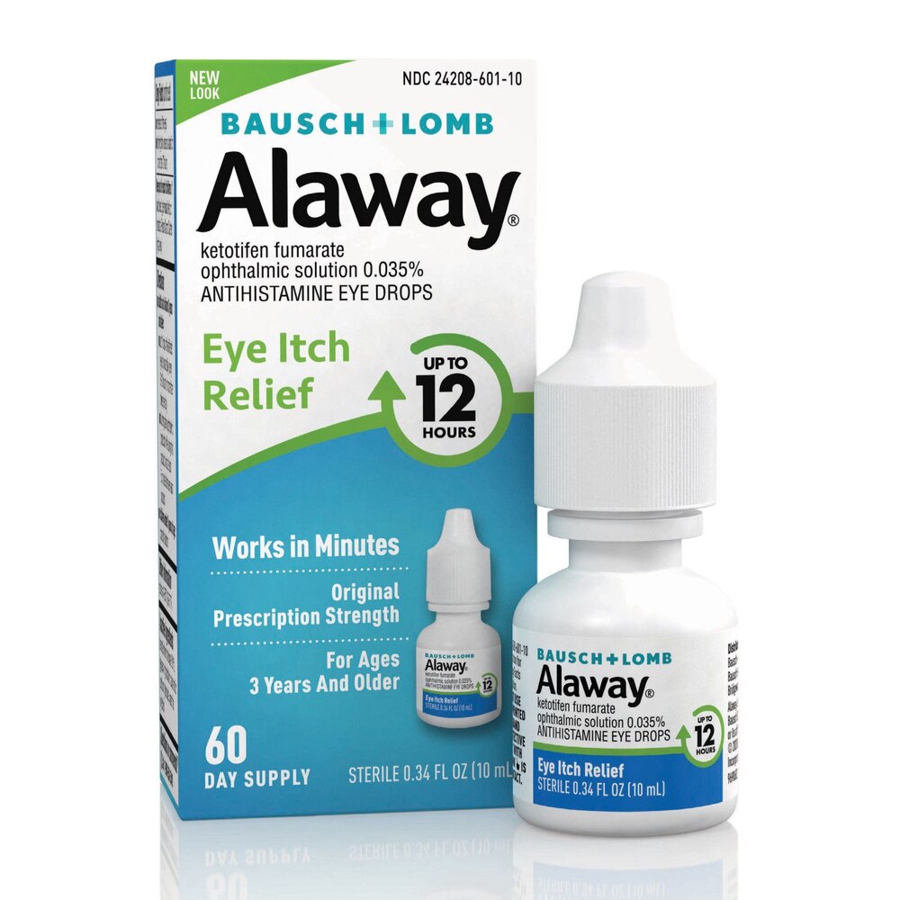 Bauch & Lomb - Alaway Eye Itch Relief Drops, 0.34 fl oz