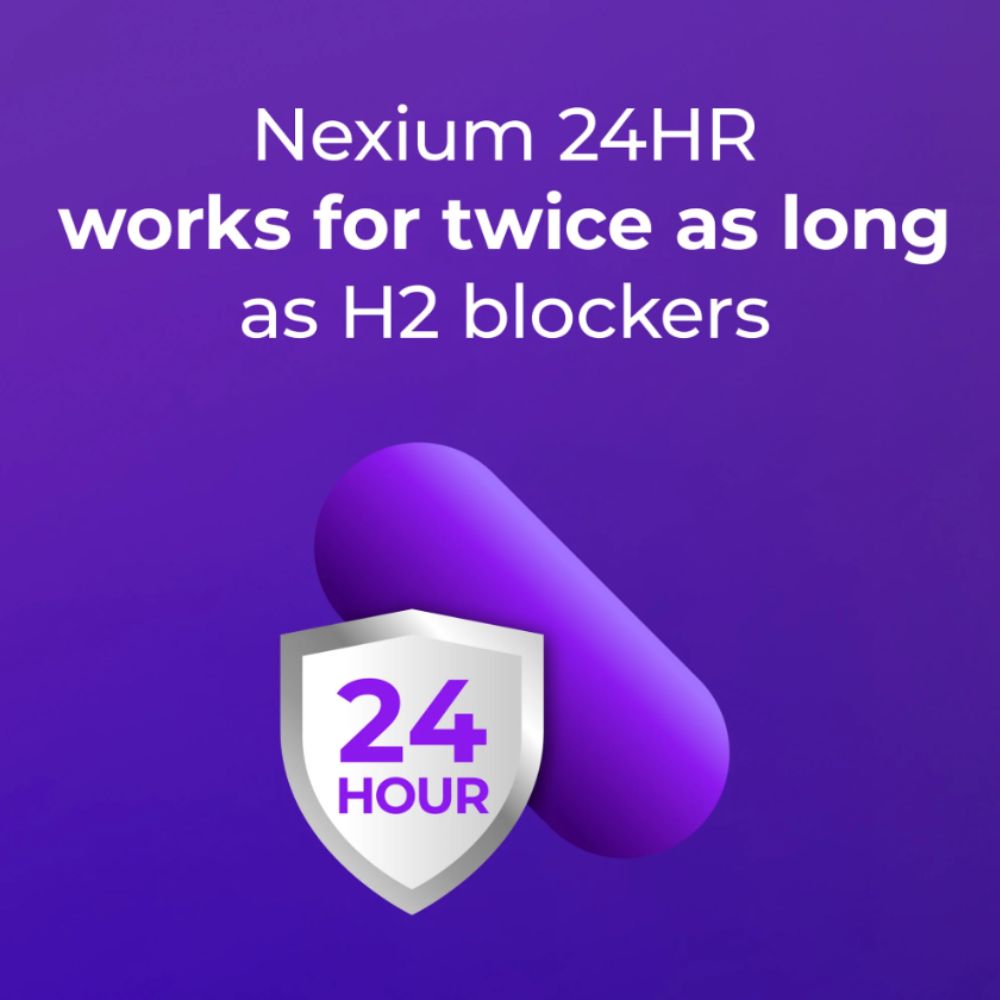 Nexium 24HR Acid Reducer Heartburn Relief Capsules With Esomeprazole Magnesium - 42 Count