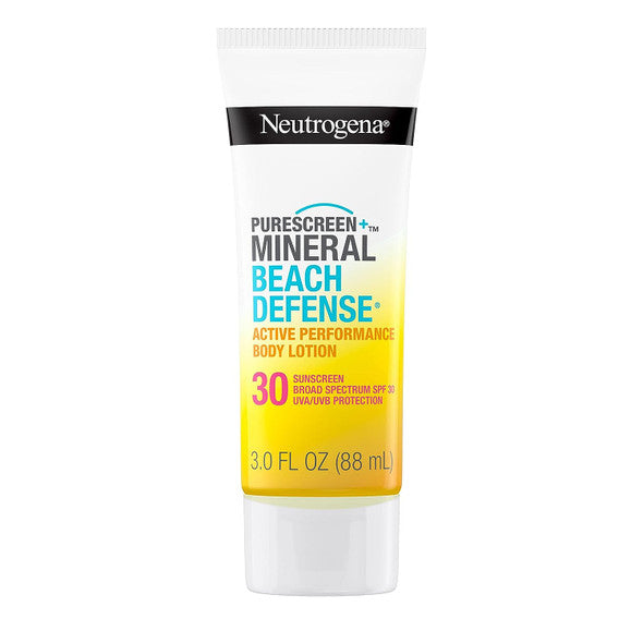 Neutrogena - Purescreen Beach Defense - Mineral Sunscreen Body Lotion - SPF 30 - 3 fl oz