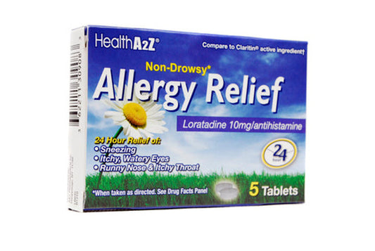 HealthA2Z Allergy Relief Tablets, Compare to Claritin, 5 count