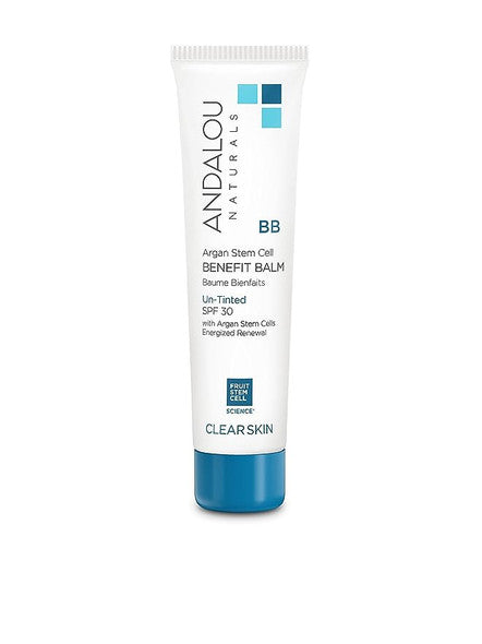 Andalou Naturals - Clarifying Oil Control Beauty Balm BB Cream - Un-Tinted with SPF 30 - 2 fl oz