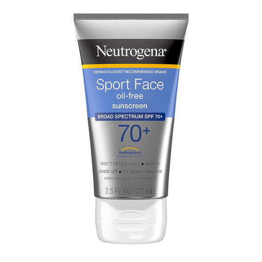 Neutrogena - Sport Face Sunscreen - SPF 70 - 2.5 floz