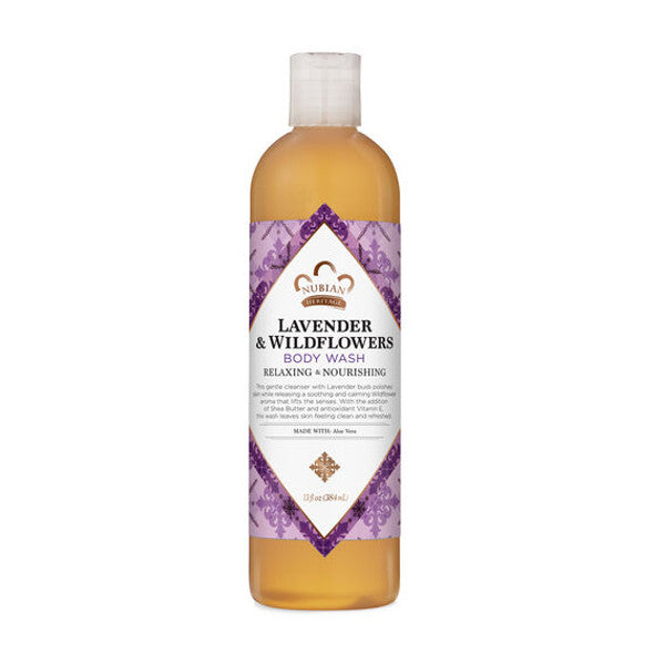 Nubian Heritage Body Wash With Shea Butter Lavender And Wildflowers - 13 fl oz