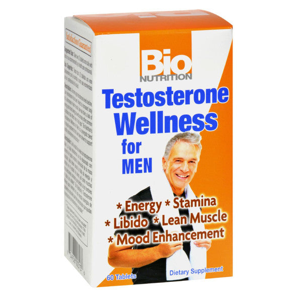 Bio Nutrition - Testosterone Wellness for Men - 60 Tablets