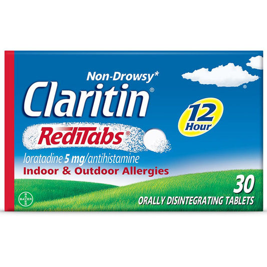 Claritin 12 HR Non-Drowsy Allergy Relief RediTabs, 30 orally disintegrating tablet