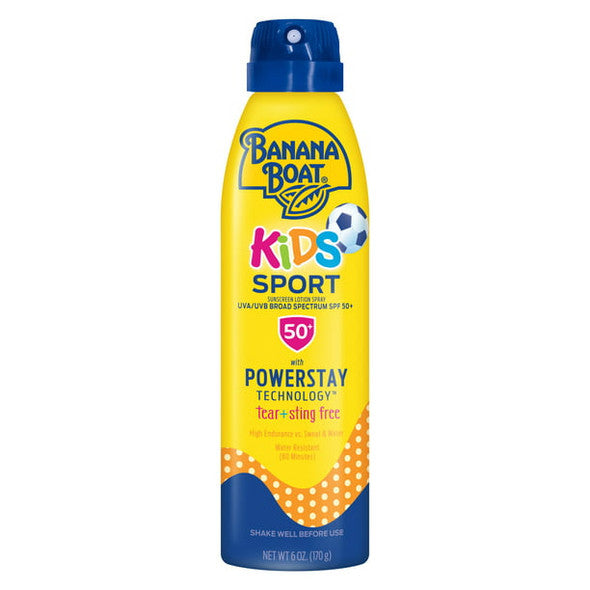 Banana Boat - Kids Sport Sunscreen Spray - SPF 50 - Twin Pack - 2 x 6 oz