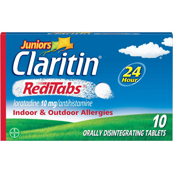 Claritin Juniors 24 Hour Non-Drowsy Allergy Relief Orally Disintegrating Tablets, 10 RediTabs