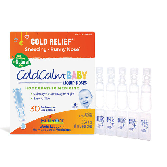 Boiron ColdCalm Baby, Liquid Doses Homeopathic Cold Relief, Sneezing & Runny Nose, 30 dose